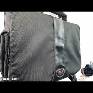 TUMI Black Ballistic Expandable Briefcase Bag 506C